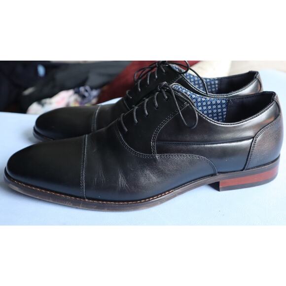 NEW Stacy Adams Kallum Cap Toe Dress Shoes Black Mens 8.5 M Work Cocktail Party main image 6